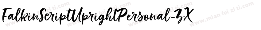 FalkinScriptUprightPersonal-ZXL8字体转换