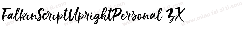 FalkinScriptUprightPersonal-ZXL8字体转换