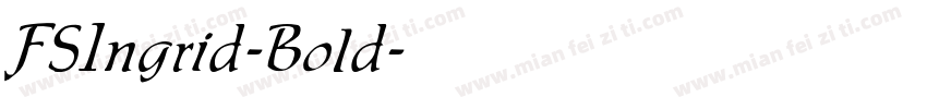 FSIngrid-Bold字体转换