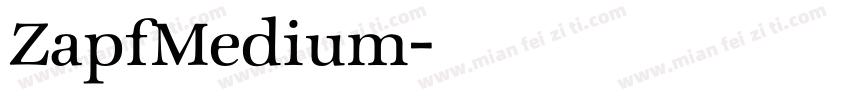 ZapfMedium字体转换