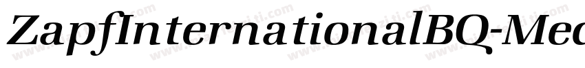 ZapfInternationalBQ-MediumItalic字体转换