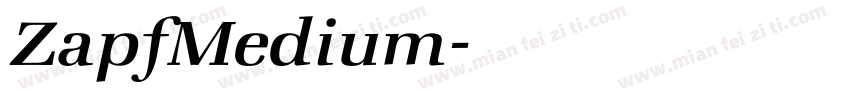 ZapfMedium字体转换