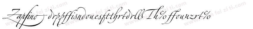 ZapfinoExtraLT-Four字体转换