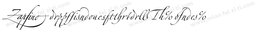 ZapfinoExtraLT-One字体转换