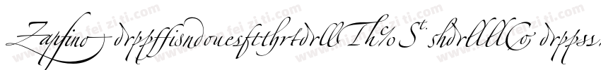 ZapfinoExtraLT-SmallCaps字体转换