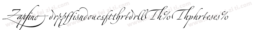 ZapfinoExtraLT-Three字体转换