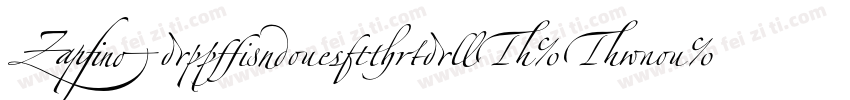 ZapfinoExtraLT-Two字体转换