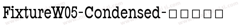 FixtureW05-Condensed字体转换