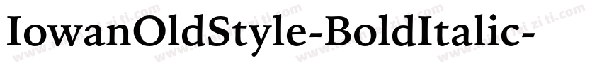 IowanOldStyle-BoldItalic字体转换
