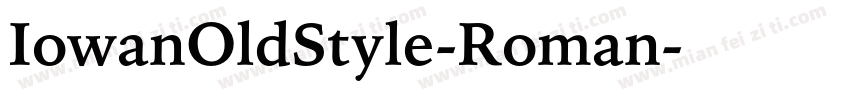 IowanOldStyle-Roman字体转换