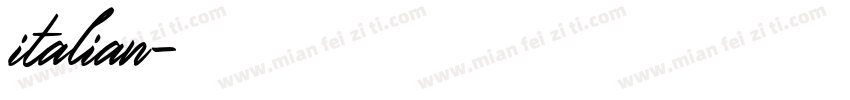 italian字体转换