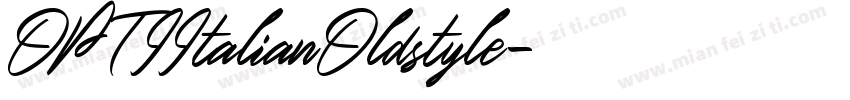 OPTIItalianOldstyle字体转换