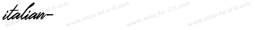 italian字体转换