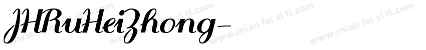 JHRuHeiZhong字体转换