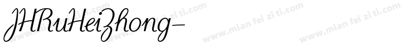 JHRuHeiZhong字体转换