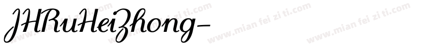 JHRuHeiZhong字体转换