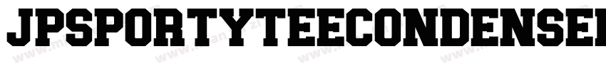 JPSportyTeeCondensed字体转换