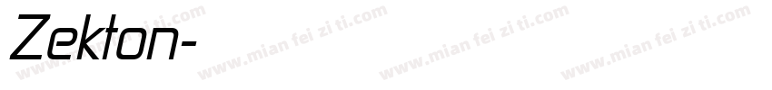 Zekton字体转换