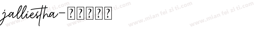 jalliestha字体转换