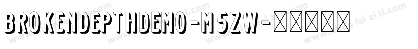BrokenDepthDemo-M5Zw字体转换