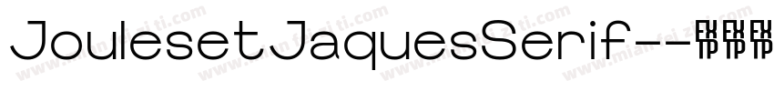 JoulesetJaquesSerif-字体转换