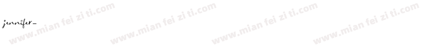 jennifer字体转换