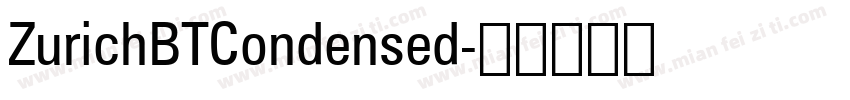 ZurichBTCondensed字体转换