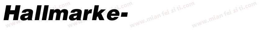 Hallmarke字体转换
