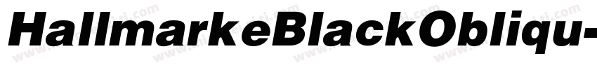 HallmarkeBlackObliqu字体转换