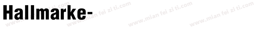 Hallmarke字体转换