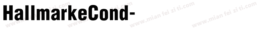 HallmarkeCond字体转换