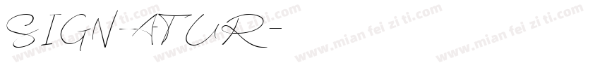 SIGNATUR字体转换