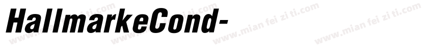 HallmarkeCond字体转换