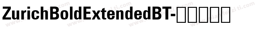 ZurichBoldExtendedBT字体转换