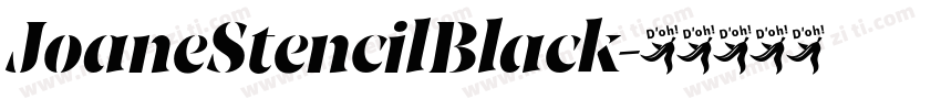 JoaneStencilBlack字体转换