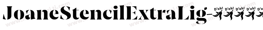 JoaneStencilExtraLig字体转换