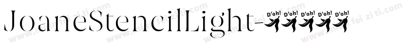 JoaneStencilLight字体转换