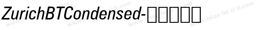 ZurichBTCondensed字体转换