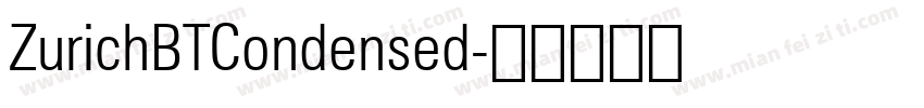 ZurichBTCondensed字体转换