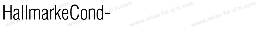 HallmarkeCond字体转换