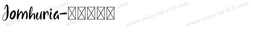 Jomhuria字体转换