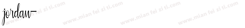 jordan字体转换
