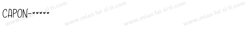 capon字体转换