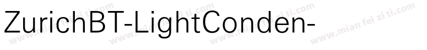 ZurichBT-LightConden字体转换