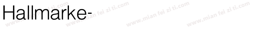 Hallmarke字体转换