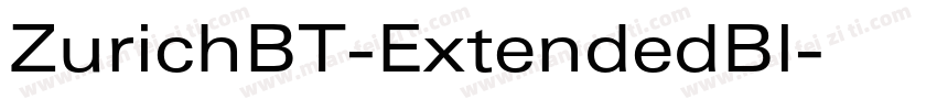 ZurichBT-ExtendedBl字体转换