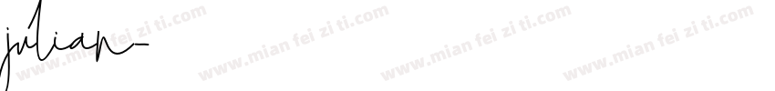 julian字体转换
