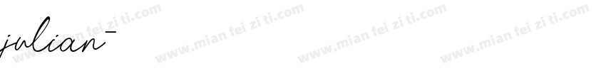 julian字体转换