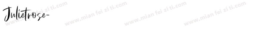 Julietrose字体转换