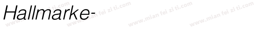 Hallmarke字体转换